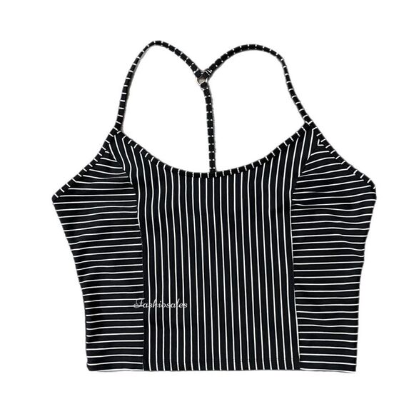 Victoria’s Secret PINK On Point Essential Tank top Racerback T back Striped Xs - Picture 2 of 7